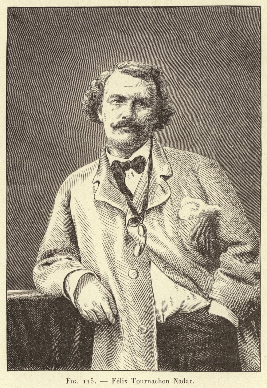 Felix Tournachon Nadar (engraving) by French School