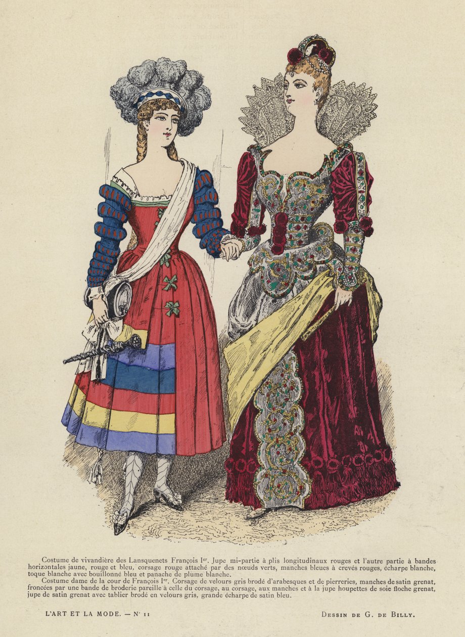 French fashion plate by French School