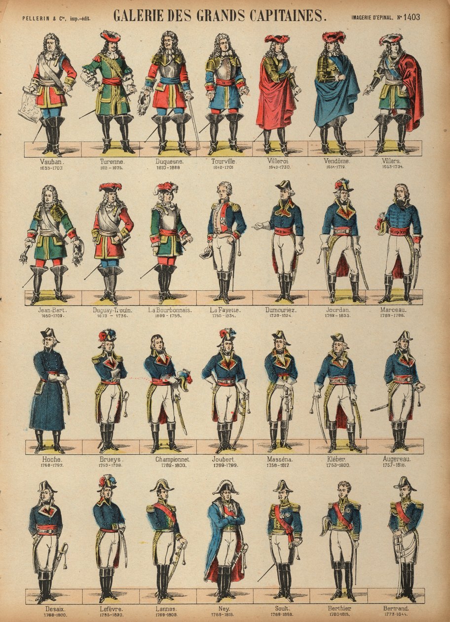 Great French Military Commanders by French School