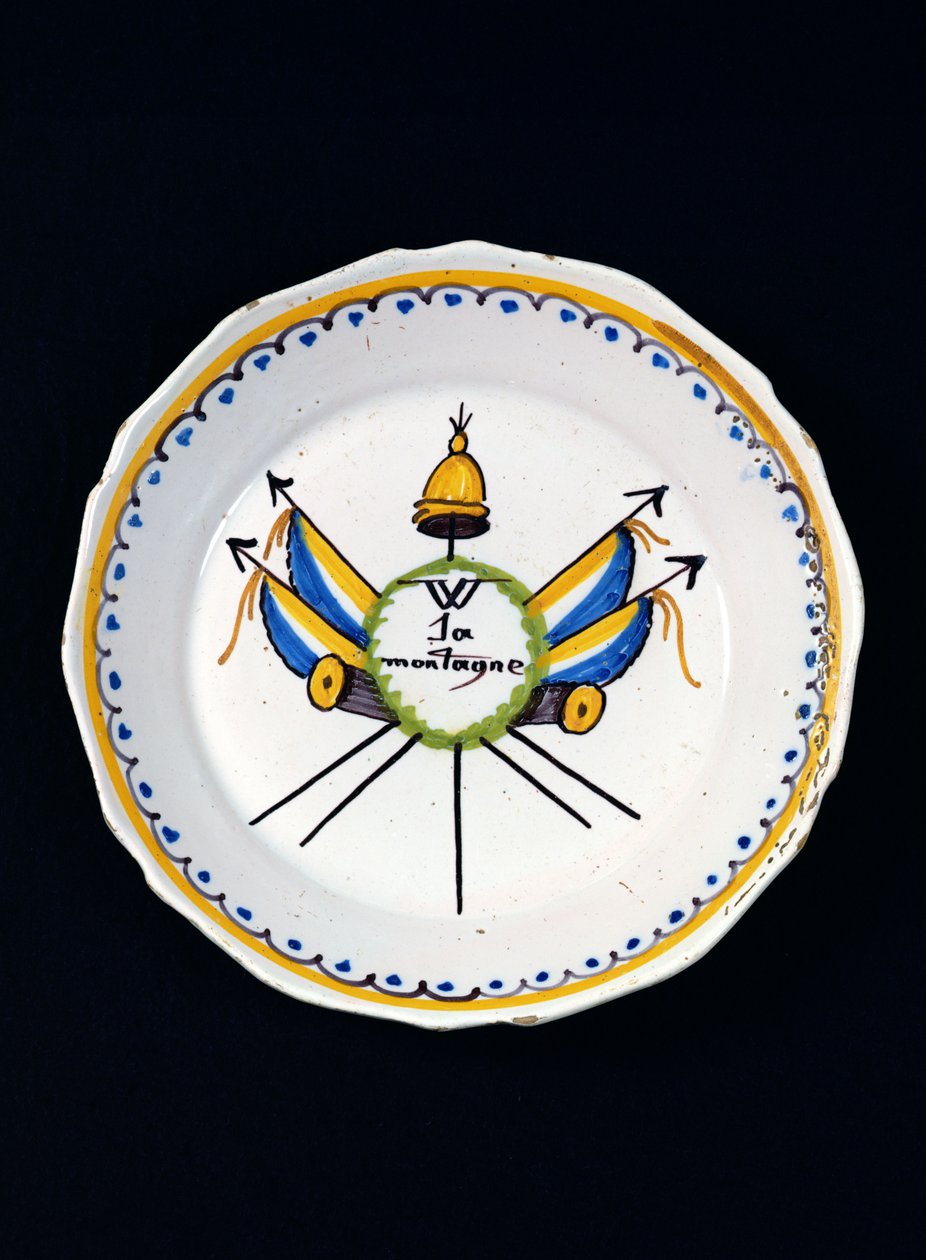 La Montaigne plate by French School