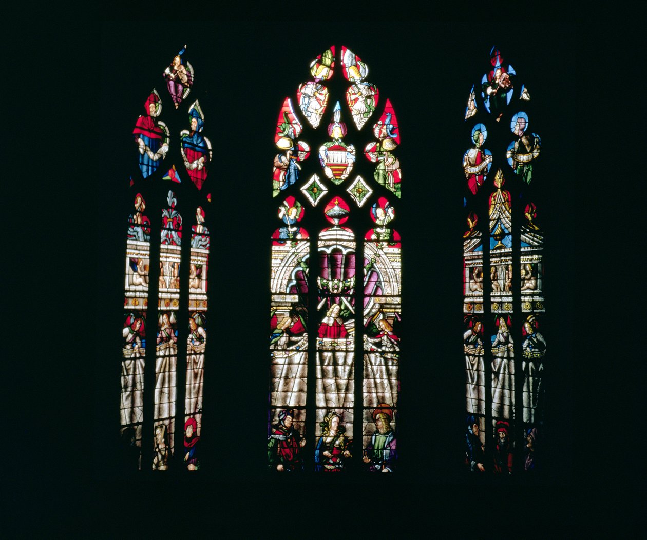 Lancet windows by French School