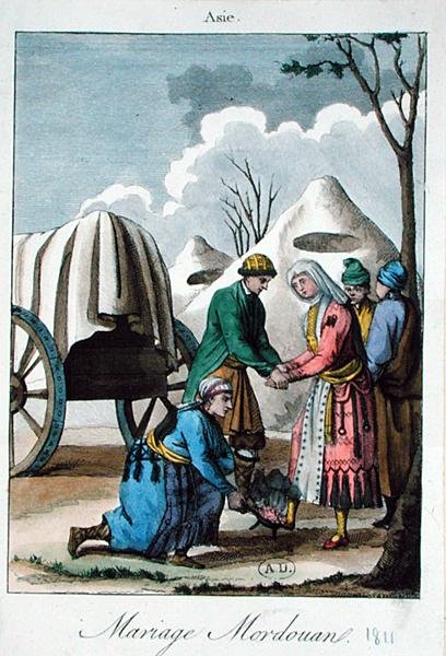 Mordvinian Wedding by French School