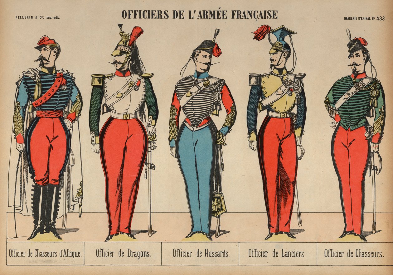 Officers of the French Army by French School