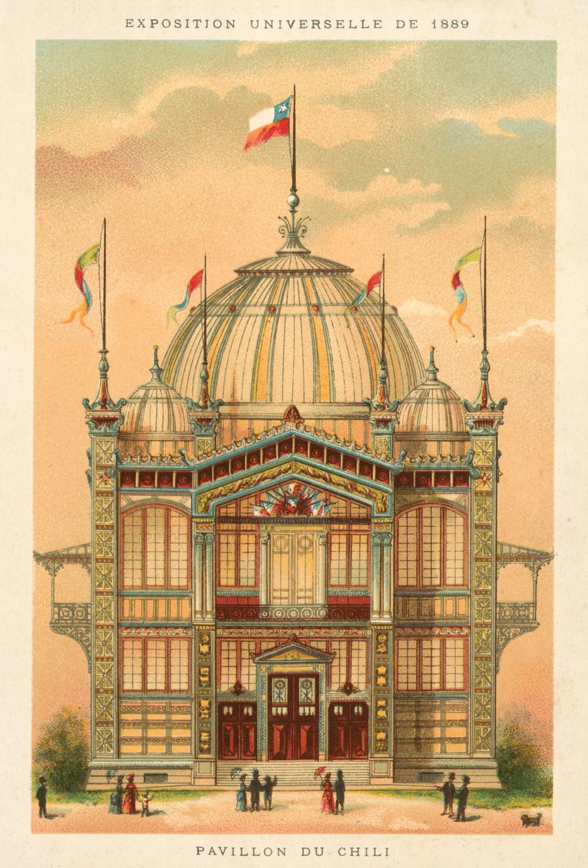 Pavilion of Chile, Exposition Universelle 1889, Paris by French School