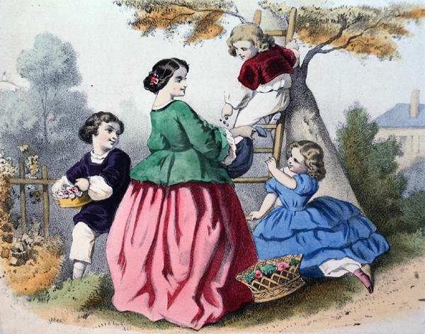 Picking Flowers by French School
