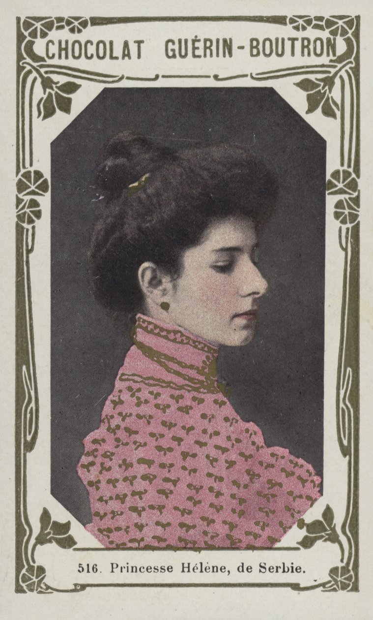 Princess Helen of Serbia by French School