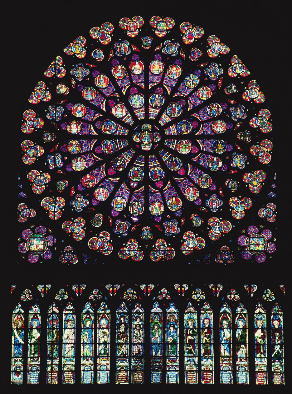 Rose window, 1260 by French School