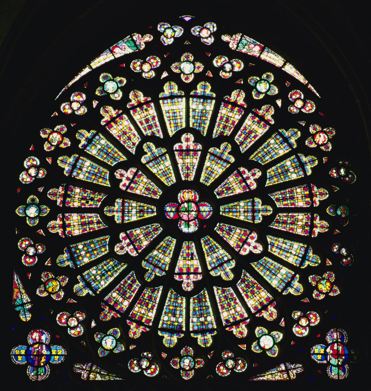 South Rose Window, c.1320 by French School