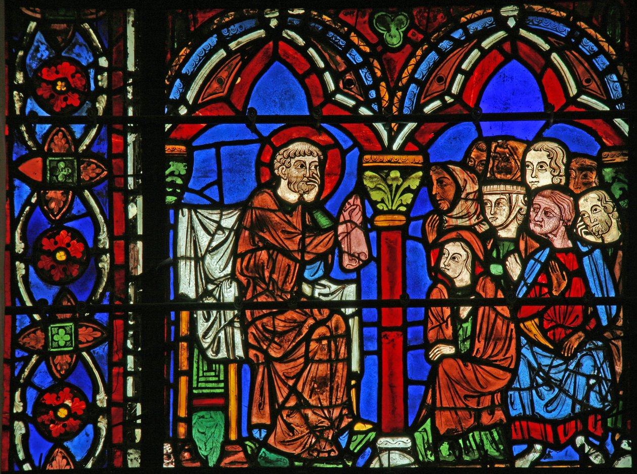 St Cheron window: preaching by French School