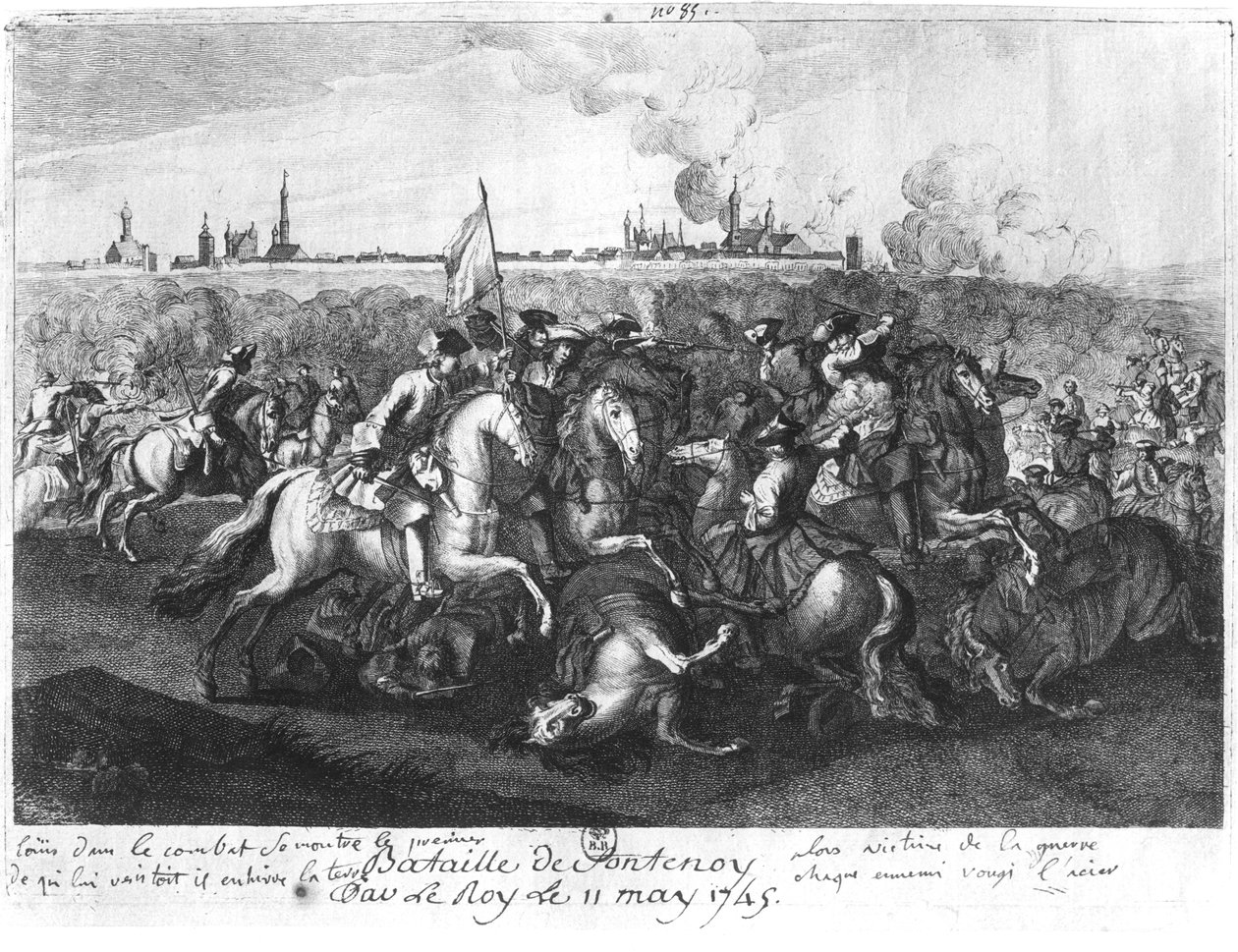 The Battle of Fontenoy, 11th May 1745 by French School