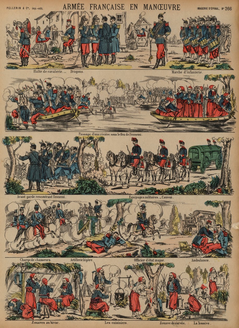 The French Army on manoeuvres by French School