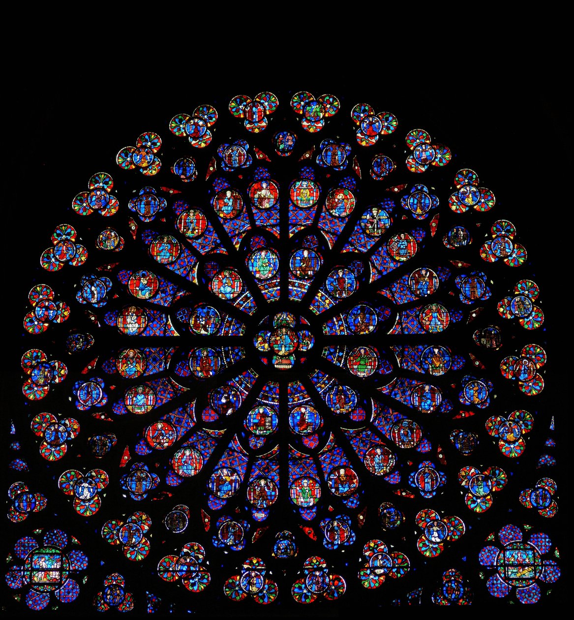 The South Rose window by French School