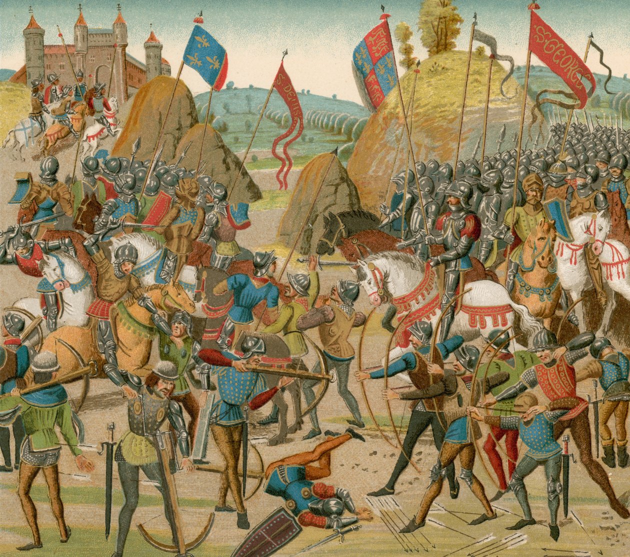 The Battle of Crecy by French School: Buy fine art print