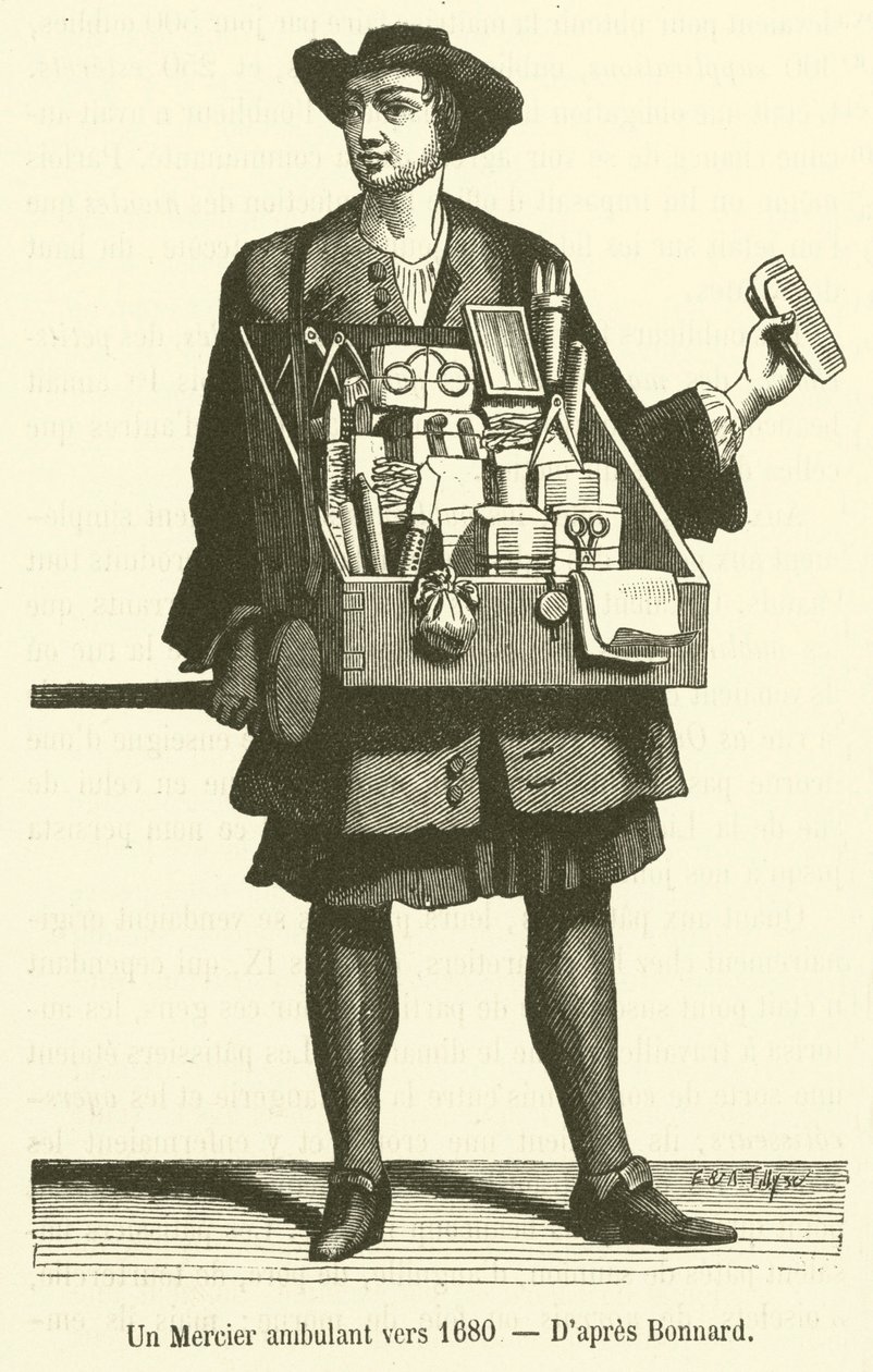 A Traveling Merchant around 1680 by French School