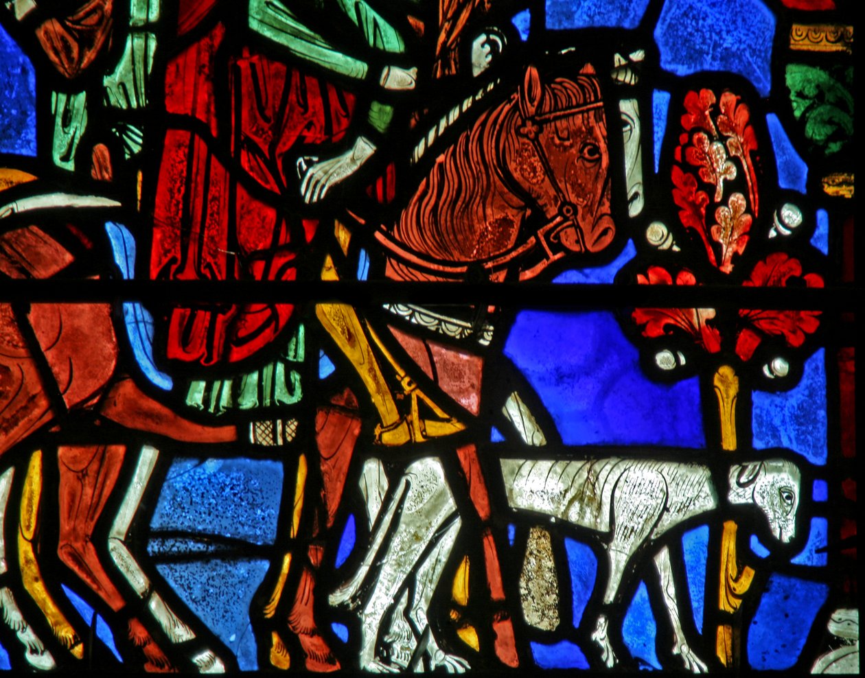 Horse and dog by French School