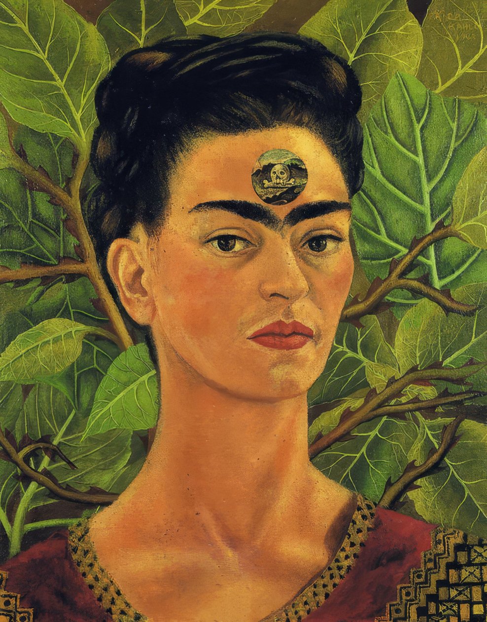 Thinking about Death by Frida Kahlo
