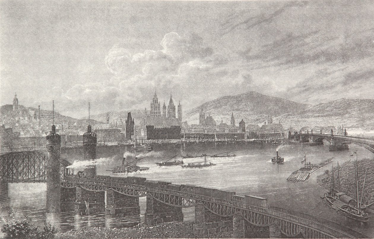 Mainz by Pierre Joseph Redouté