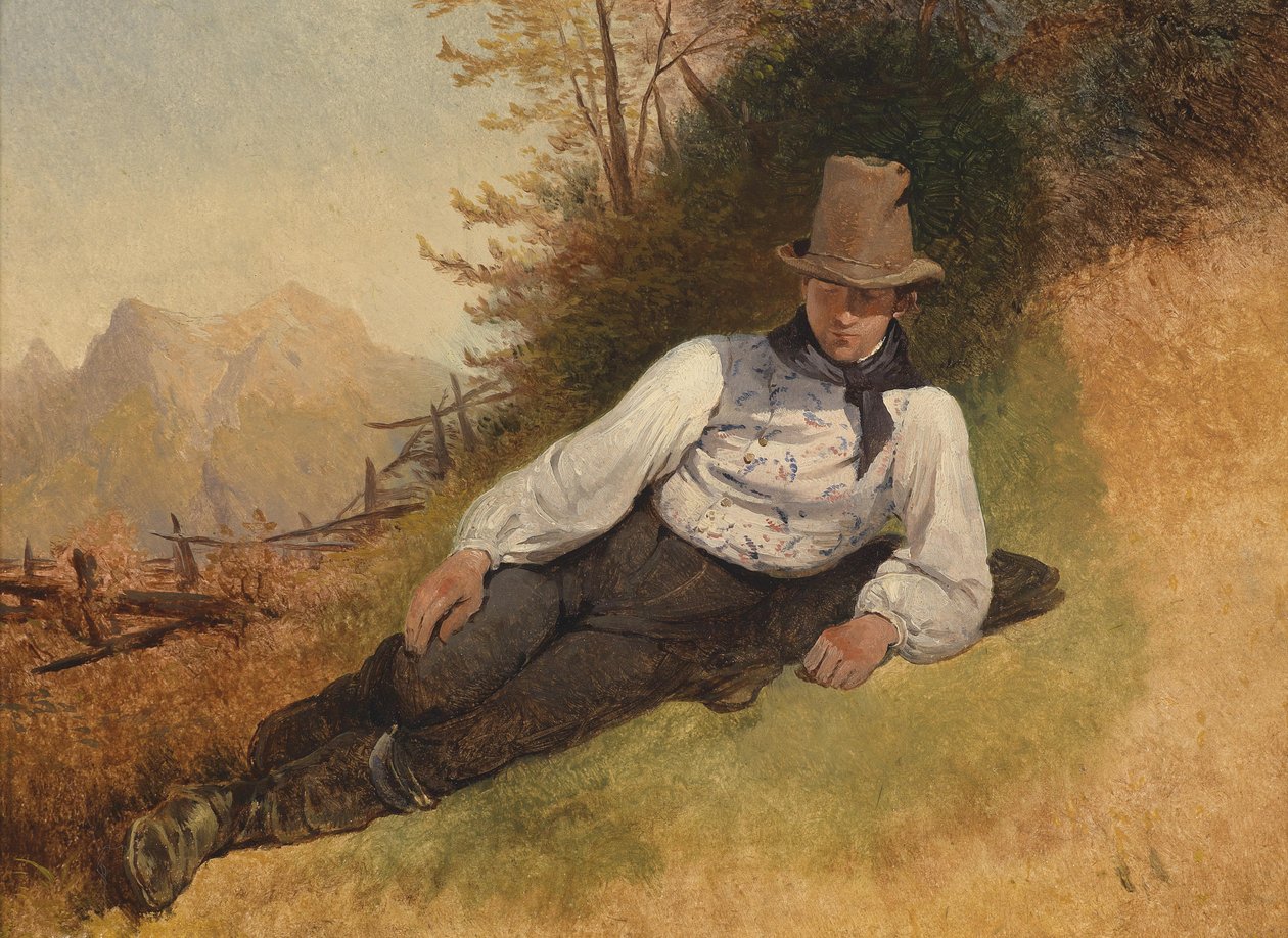Farm Boy by Friedrich Gauermann
