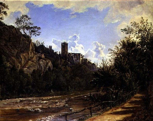 Ruins at Raubenstein by Friedrich Loos