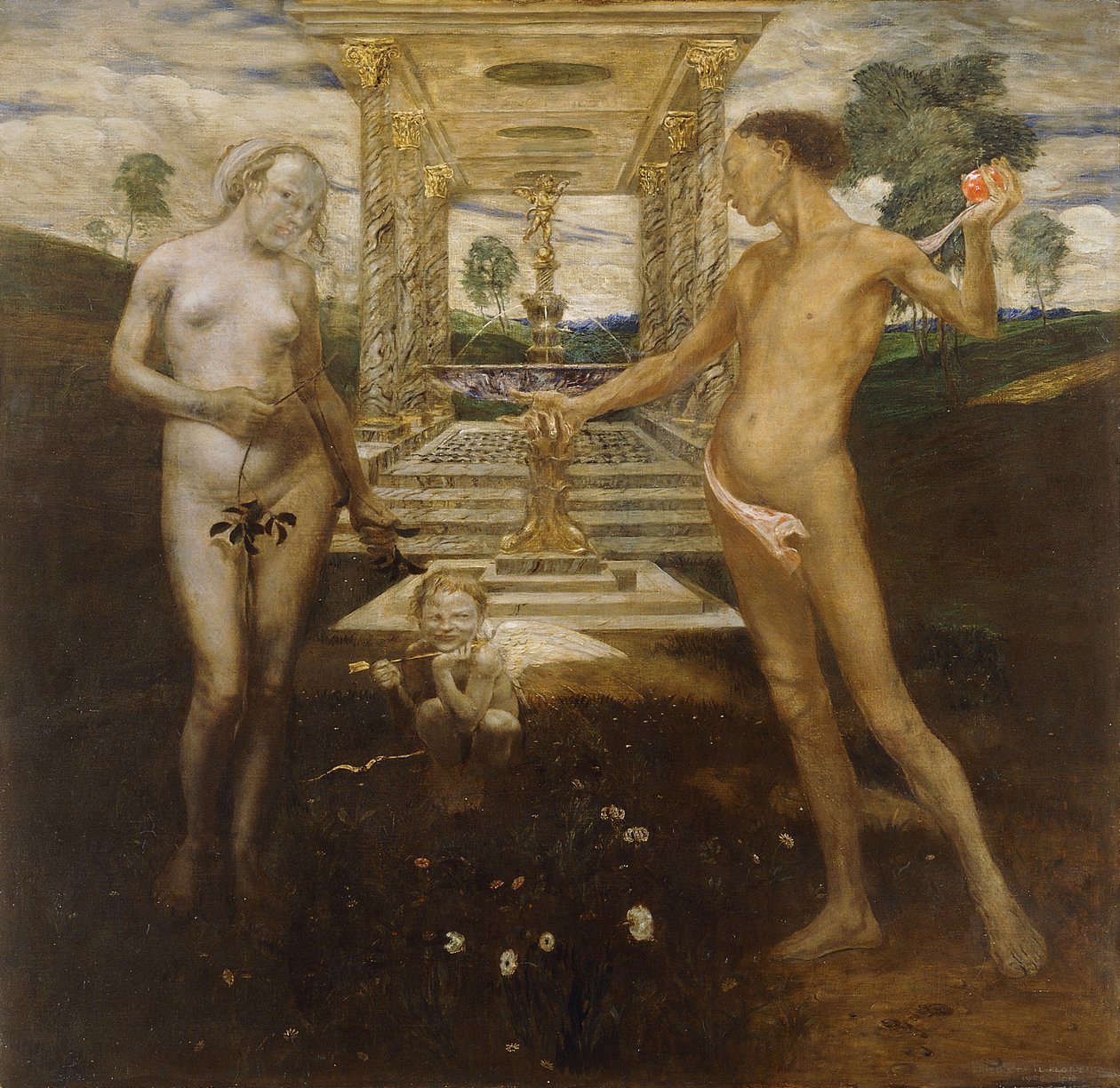 Adam and Eve by Friedrich Stahl