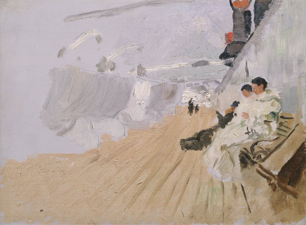 Monks on the Deck by Fritz Thaulow