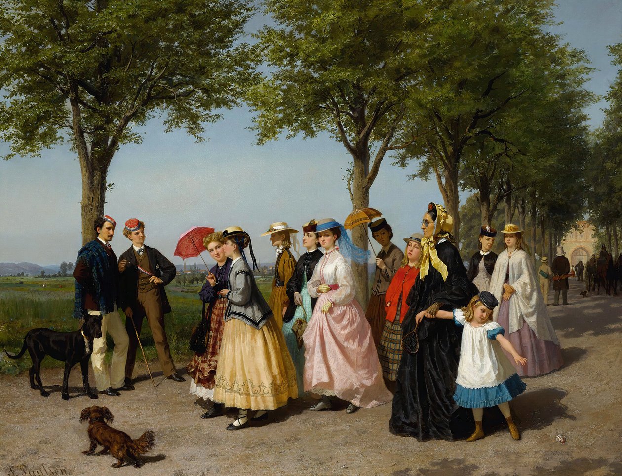 The Promenade by Fritz Paulsen