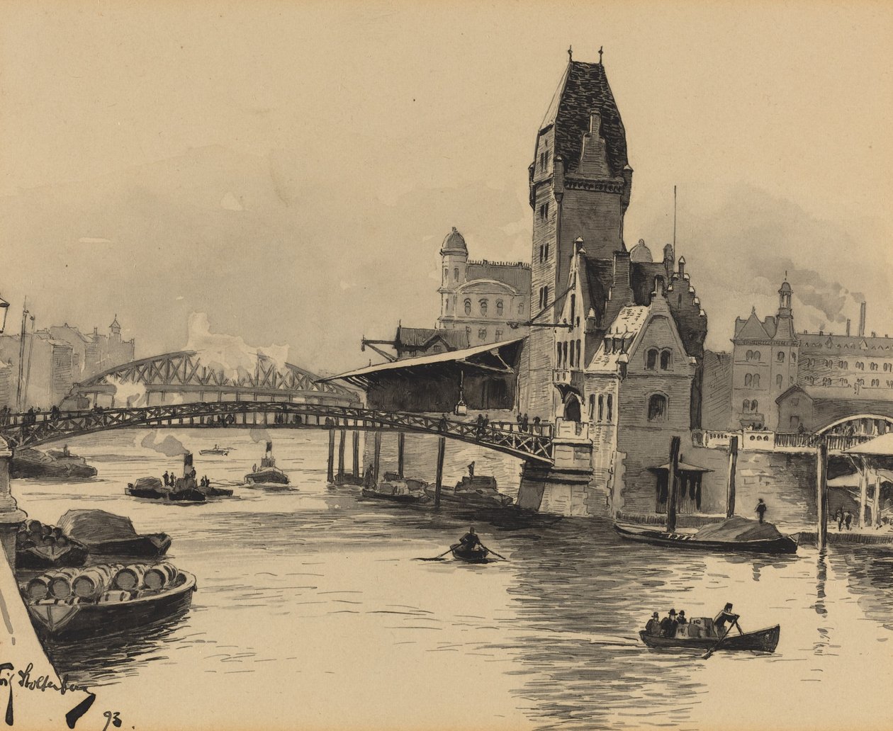 Zollkanal by Fritz Stoltenberg