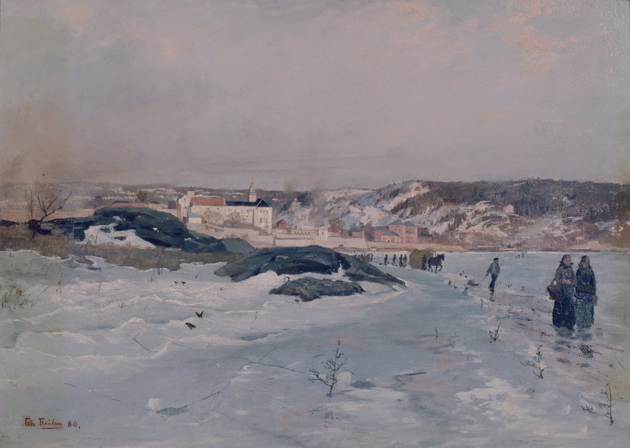 From Tyvholmen by Fritz Thaulow