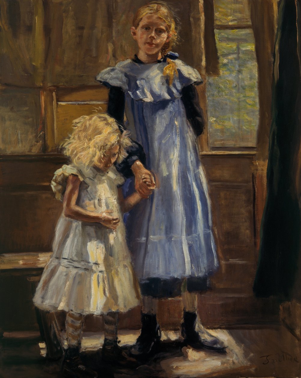 Two Girls by Fritz von Uhde
