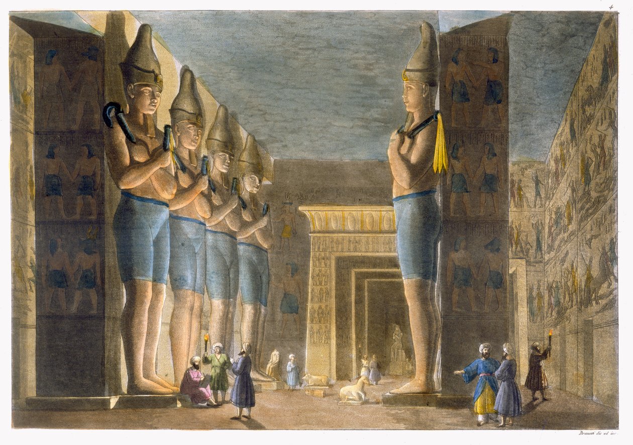 Temple of Ramesses II (1279-13 BC) Abu Simbel, Egypt, Plate 4 from 