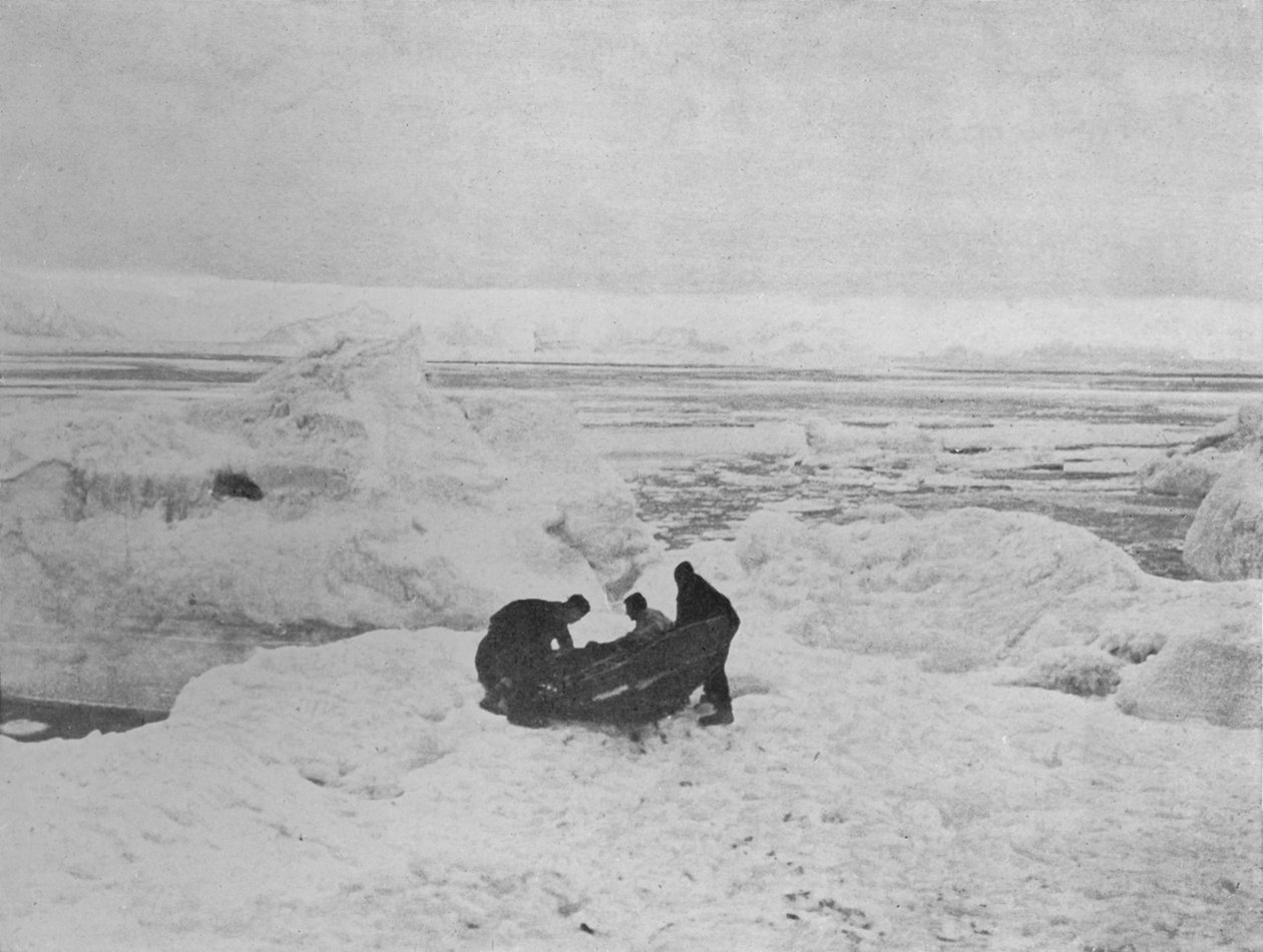 Launch of the Pram by G. Murray Levick