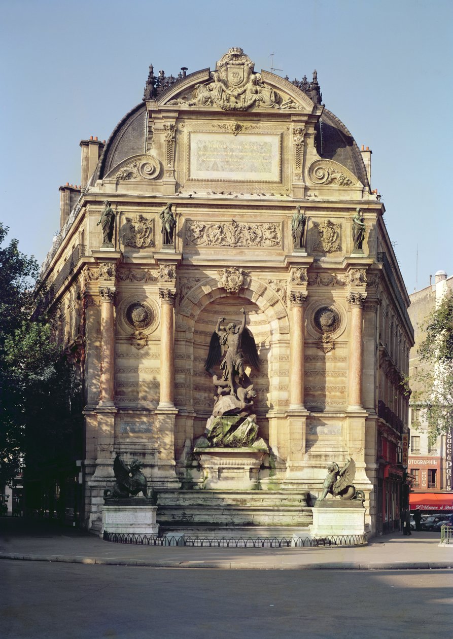 The Fontaine Saint-Michel, 1860 by Gabriel Jean Antoine Davioud