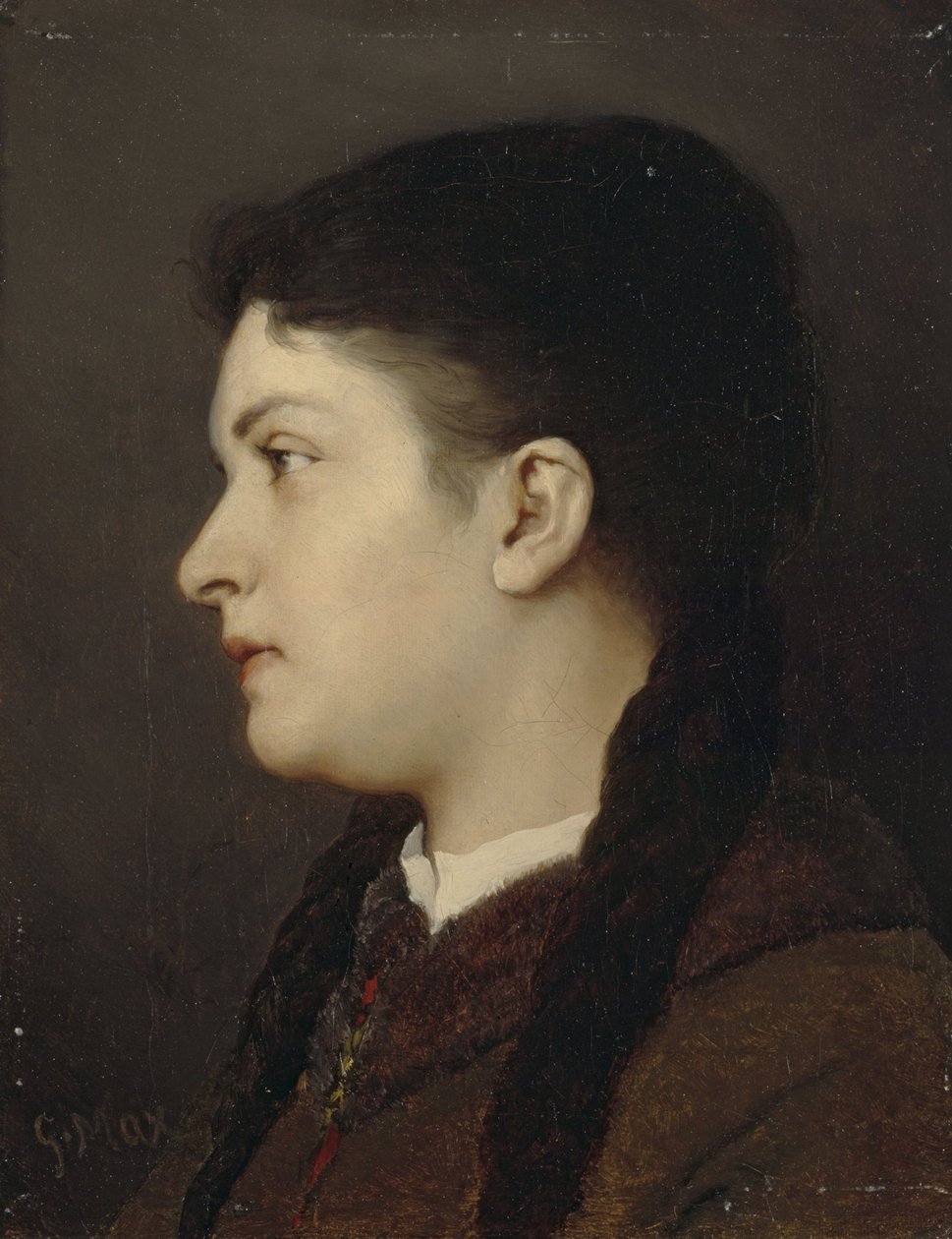 Girl Portrait by Gabriel von Max