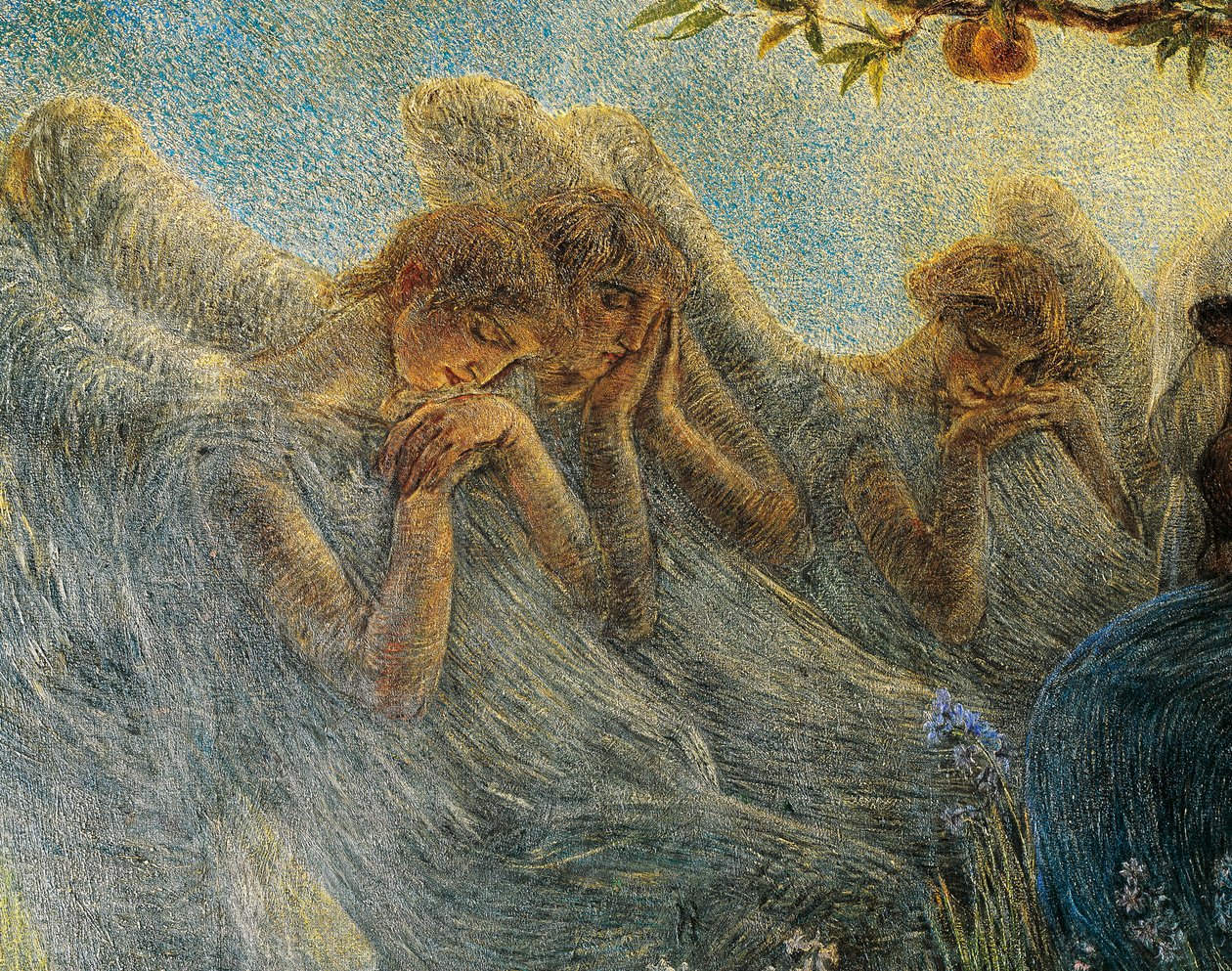 Angels (detail) by Gaetano Previati