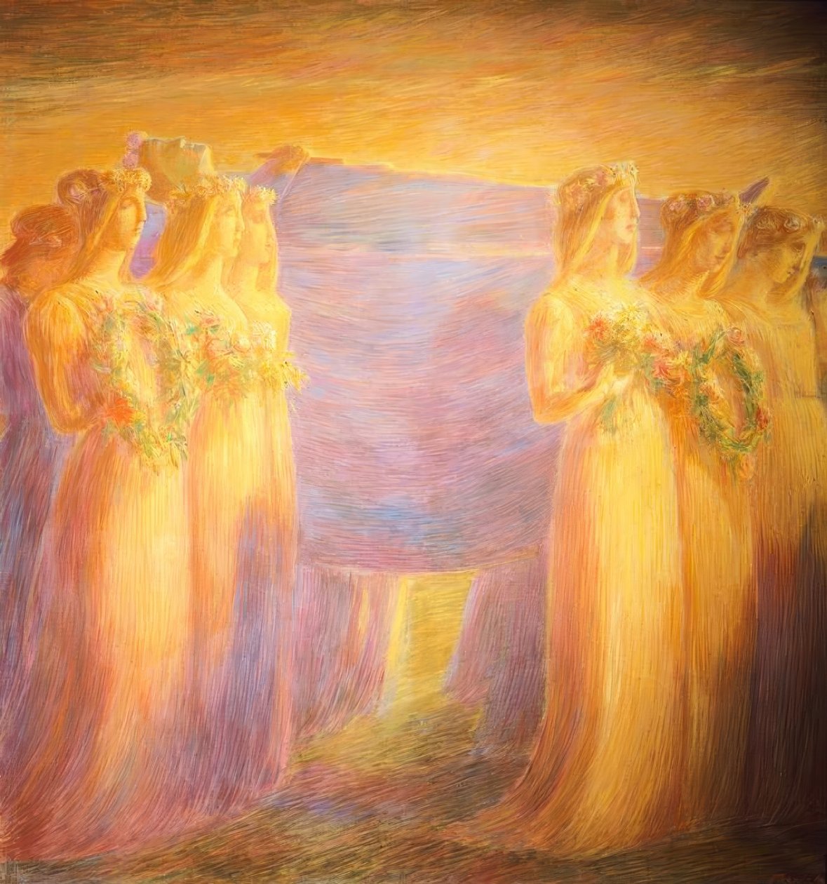 Funeral of a Virgin by Gaetano Previati