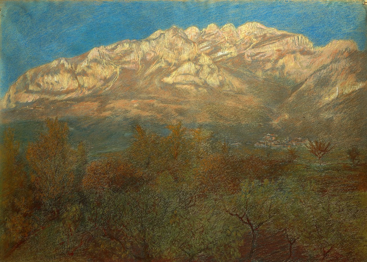 Mount Resegone by Gaetano Previati