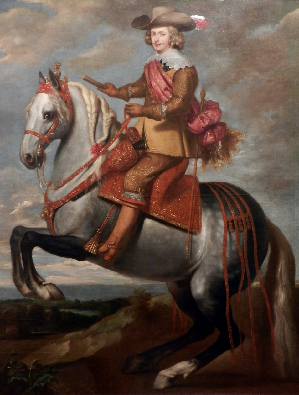 Equestrian Painting of Infant-Cardinal Don Fernando of Austria by Gaspar De Crayer