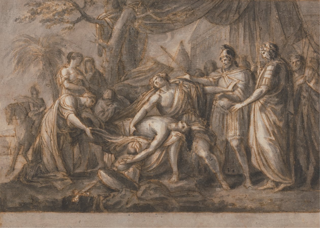 Achilles Lamenting the Death of Patroclus by Gavin Hamilton