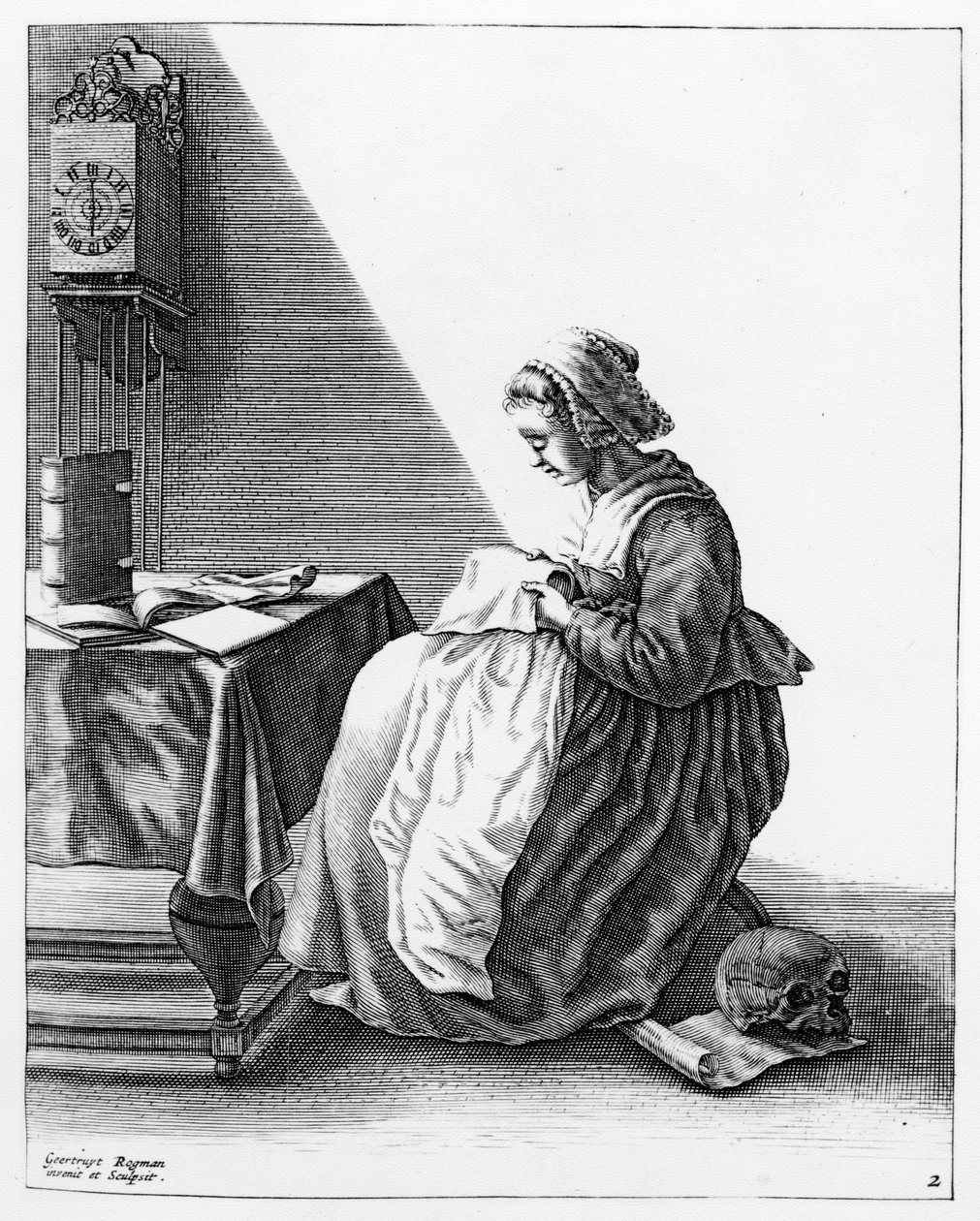 A Woman Making a Ruff, c.1640-7 by Geertryut Roghman