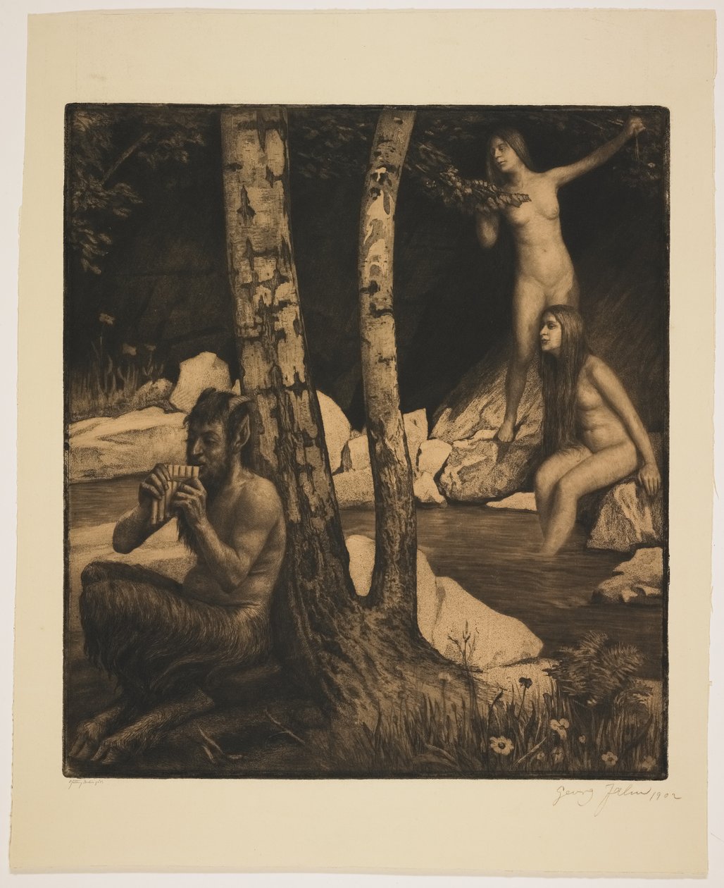 Fluting Faun by Georg Jahn