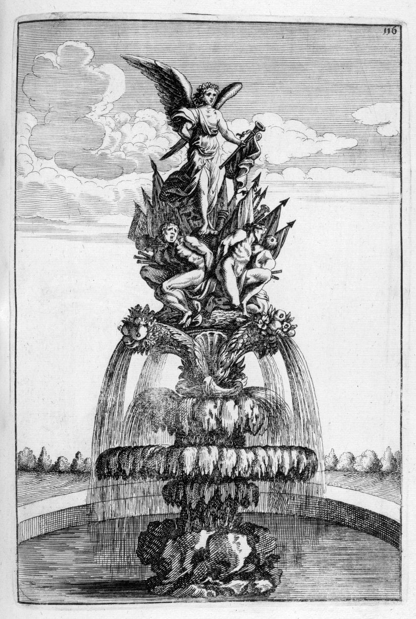 Fountain design, 1664 by Georg Andreas Bockler