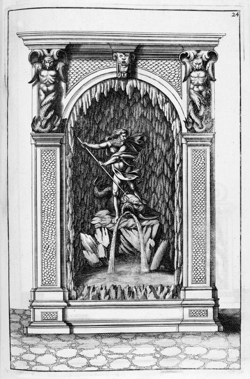 Fountain, Grotto Design, 1664 by Georg Andreas Bockler