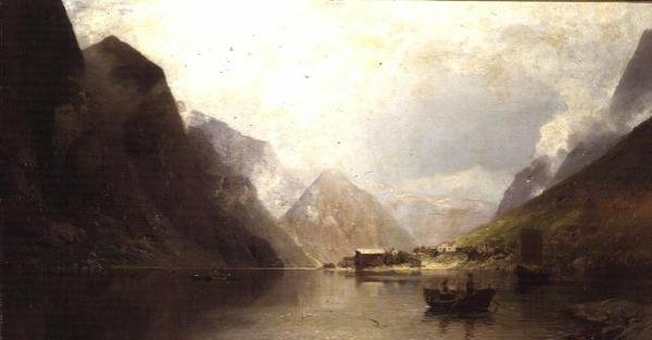 A Fjord by Georg Anton Rasmussen