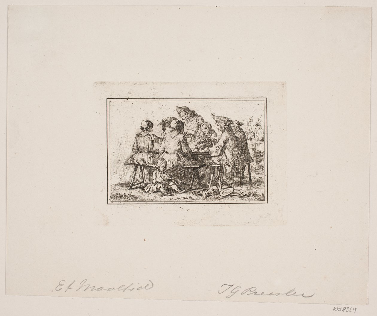 A Peasant Meal by Georg Haas