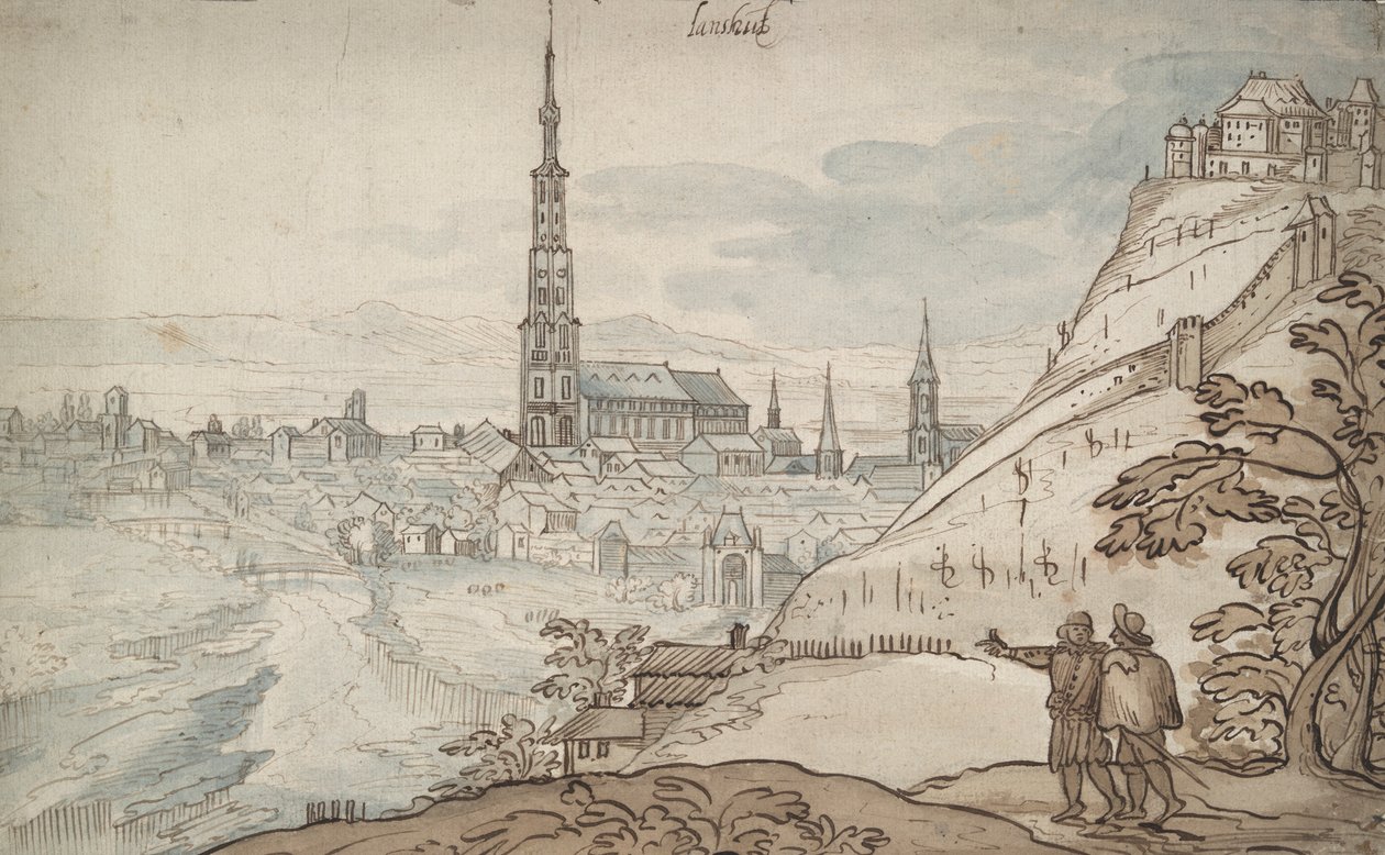 View of Landshut by Georg Hoefnagel