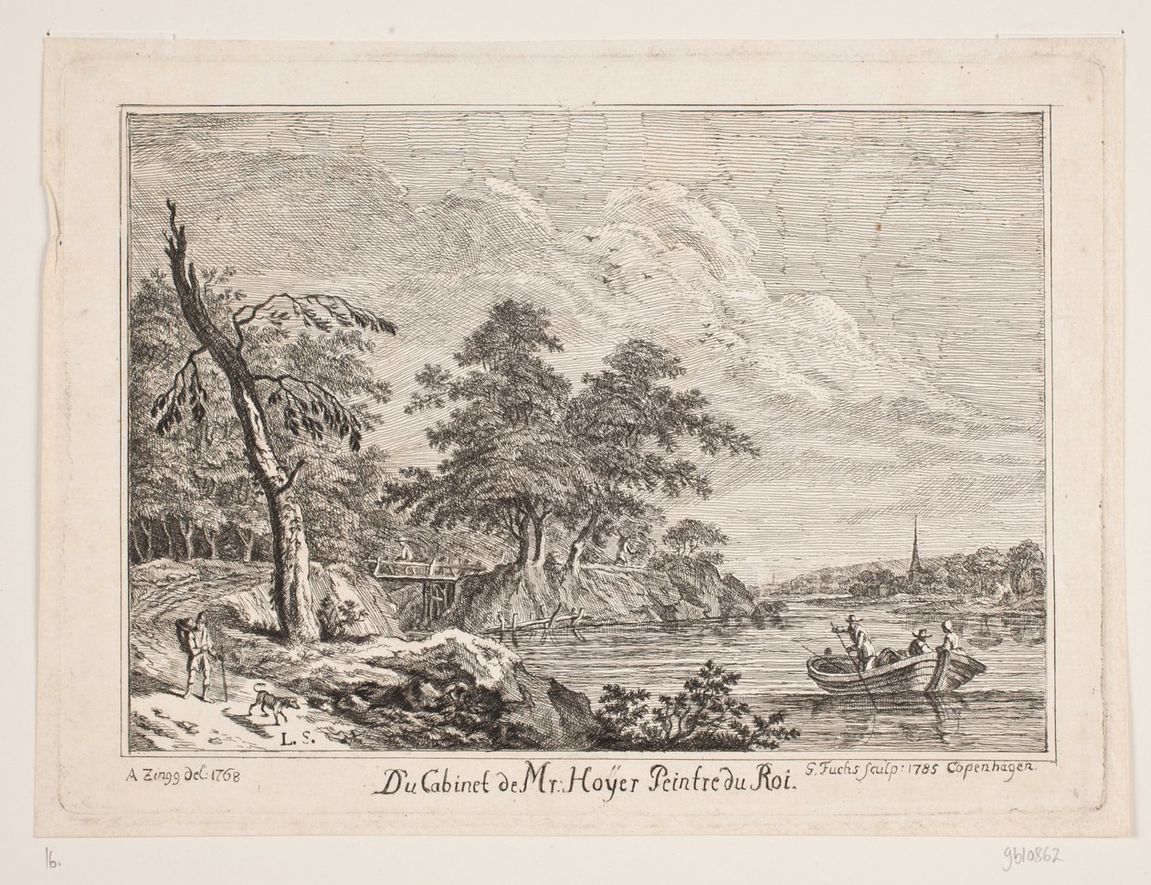 River Scene by Georg Mathias Fuchs