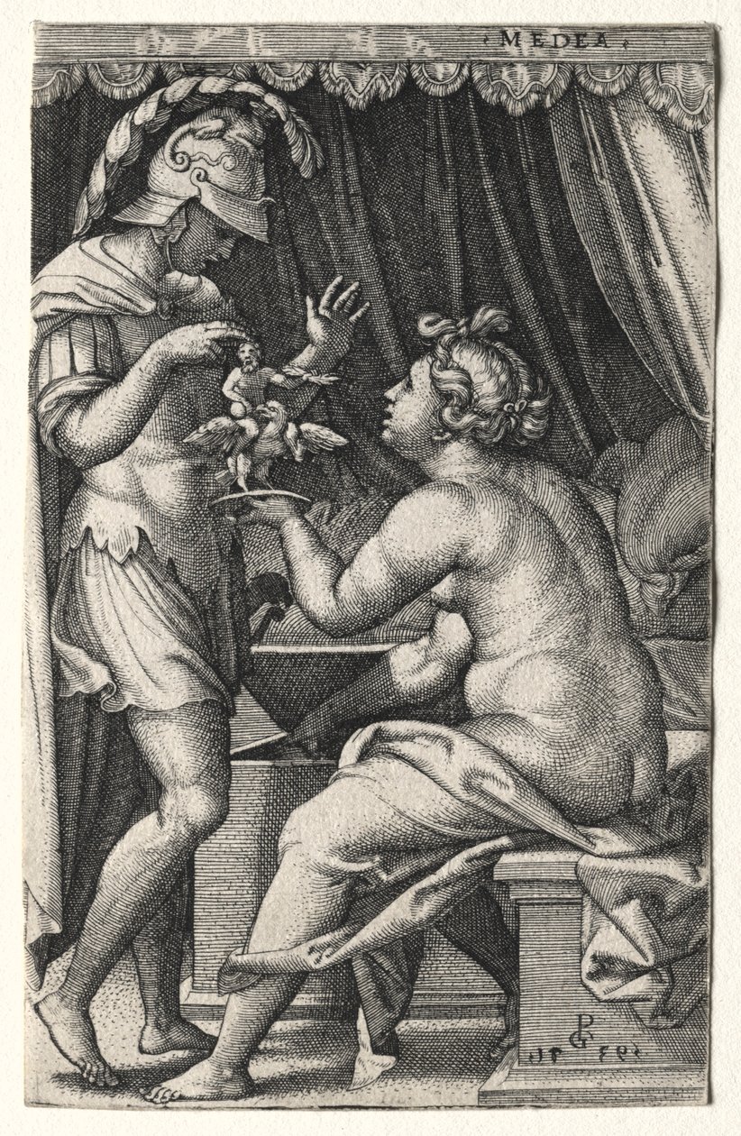 Medea and Jason by Georg Pencz