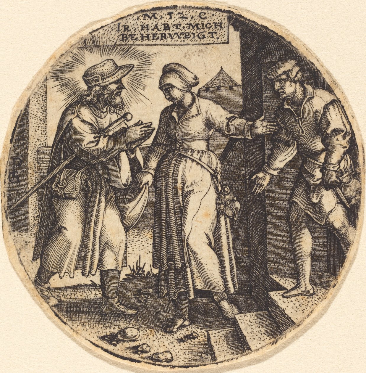 To House the Pilgrims by Georg Pencz