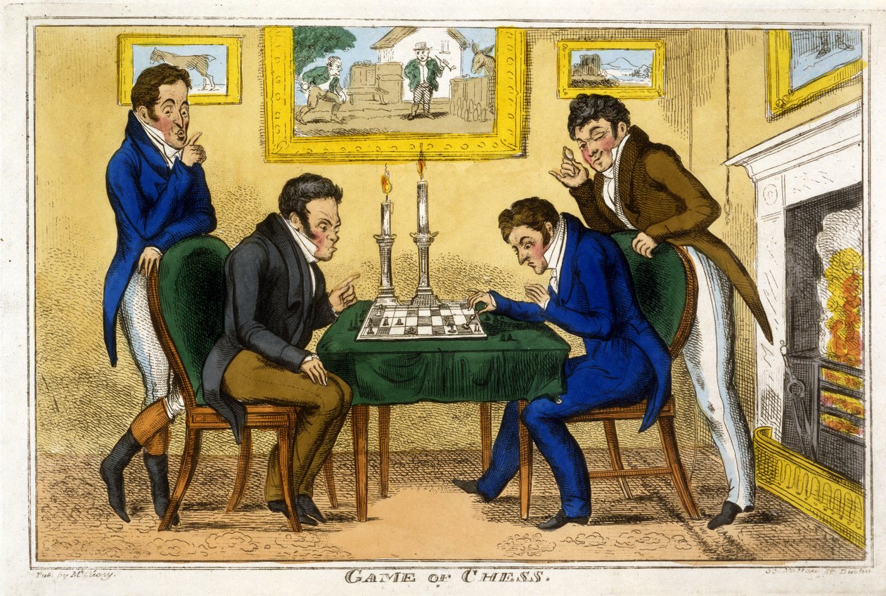 Game of Chess by George Cruikshank