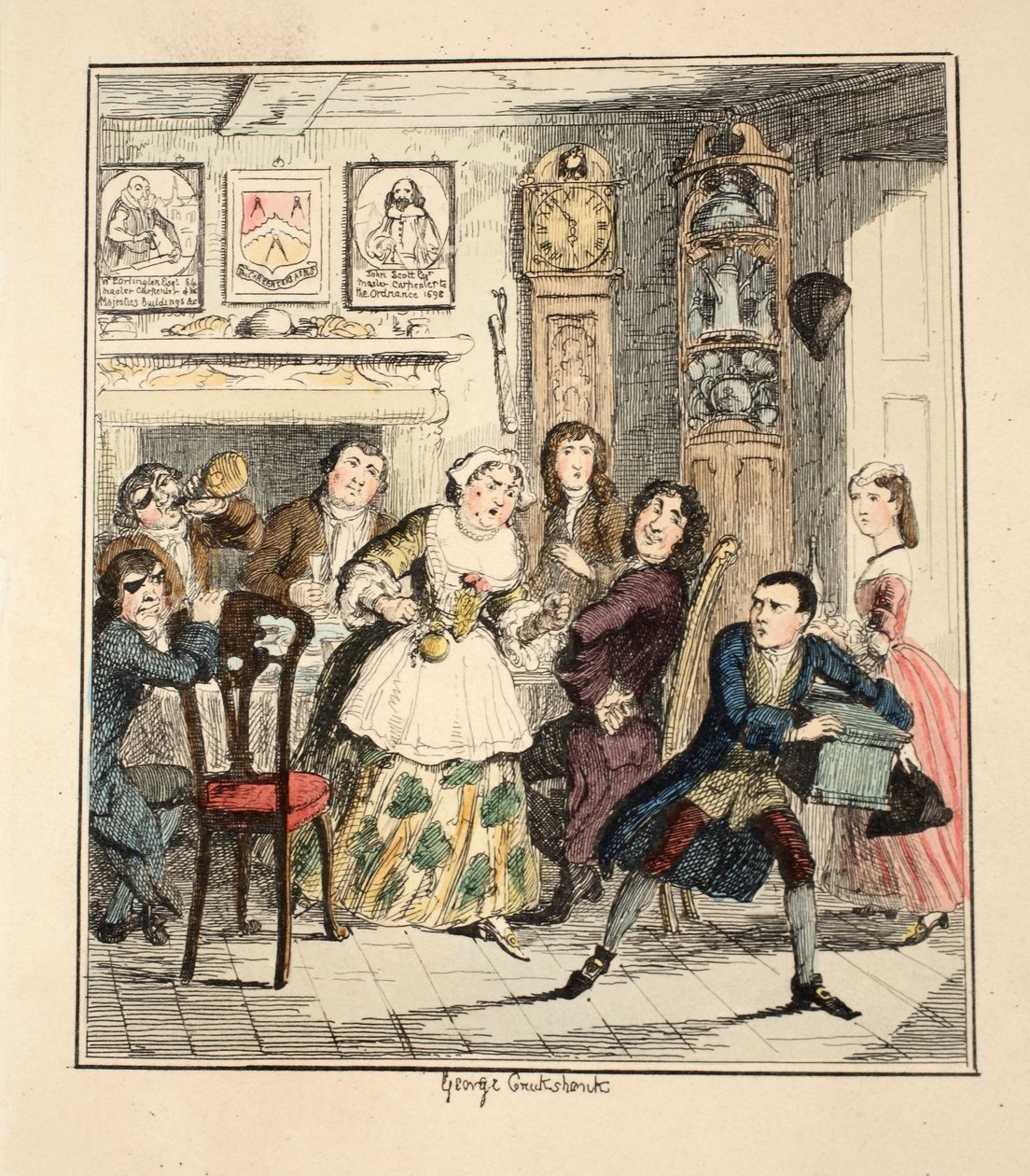 May I be cursed muttered Jack Sheppard if I ever try to be honest again, illustration from Jack Sheppard: A Romance by William Harrison Ainsworth by George Cruikshank